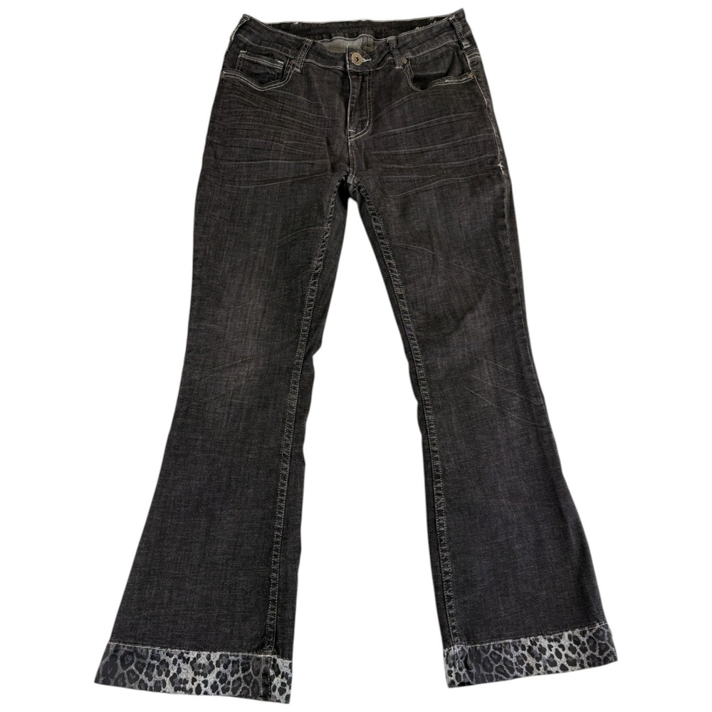 Cowgirl Tuff Co. On the Prowl Jeans Womens 33x31 (31x30.5) Black Denim‎ Boot Leg